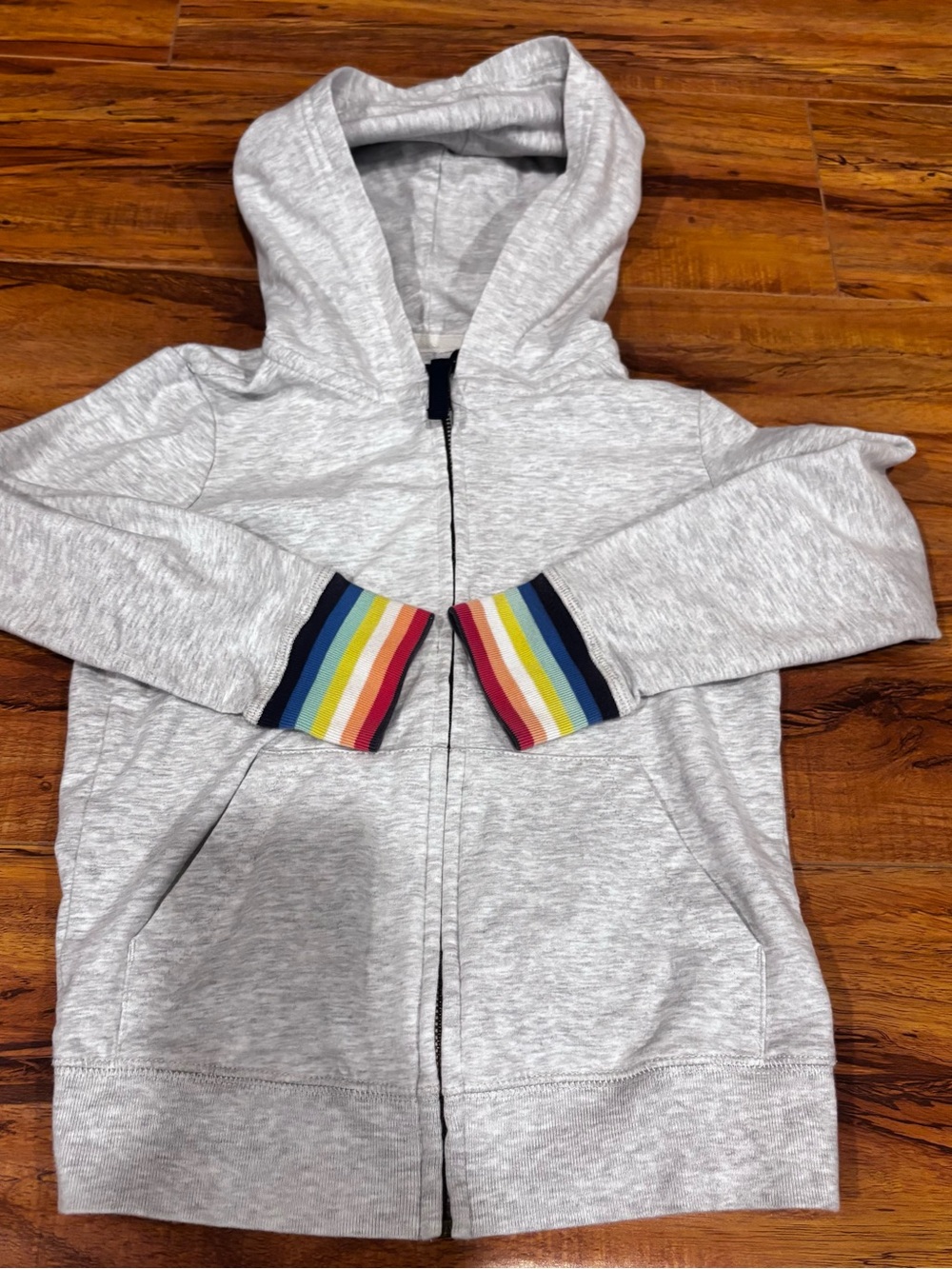 Primary clothing Kids Heather Gray Zip Hoodie